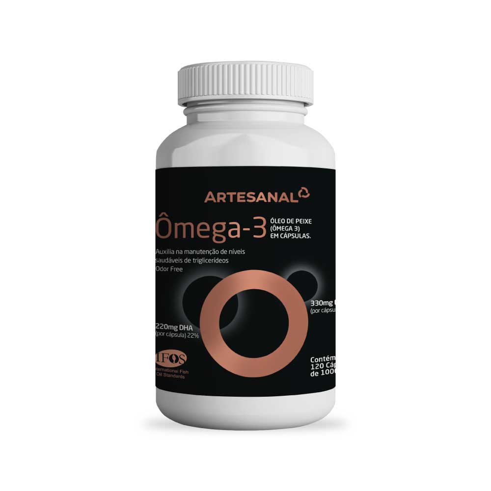 Ômega 3 (33 Epa / 22 Dha) 120 Cápsulas - Linha Saúde - Artesanal